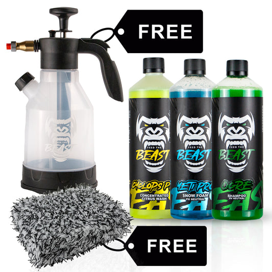 Essentials Cleaning Kit (Free Pump Sprayer & Wash Brick)